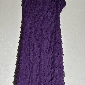 Chesley Purple Textured Dress